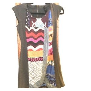 Medium Gray fun patterned Desigual dress